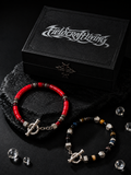 Lucky Spirit Red Glaze 925 Silver Minimal Bracelet