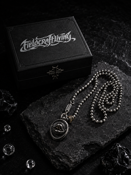Whisper Tongue Vintage Oxidized Silver Pendant