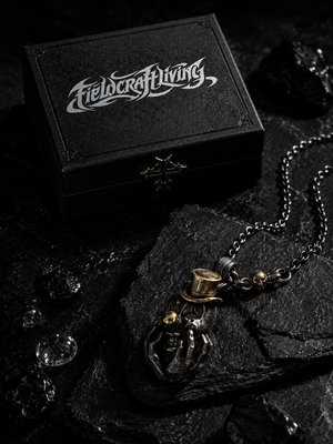 Shadow Jester Handmade Oxidized Silver Pendant Necklace
