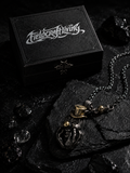Shadow Jester Handmade Oxidized Silver Pendant Necklace