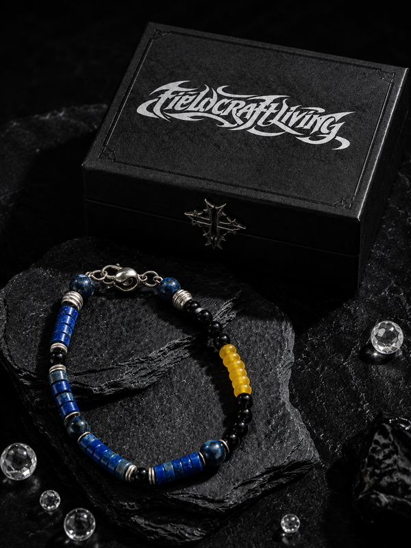 Starlight Azure Lapis Lazuli 925 Silver Bracelet