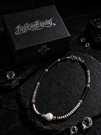 Frostveil Natural Stone 925 Silver Necklace