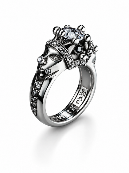 Radiant Fool Polished 925 Silver Artisan Ring