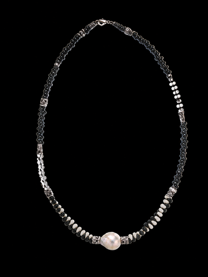 Frostveil Natural Stone 925 Silver Necklace