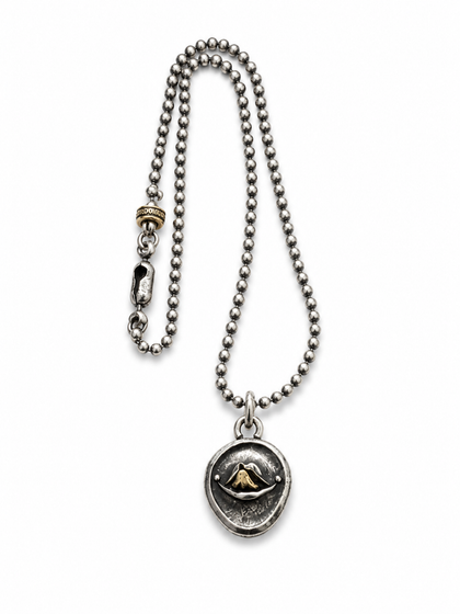 Whisper Tongue Vintage Oxidized Silver Pendant