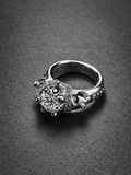 Radiant Fool Polished 925 Silver Artisan Ring