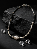 Frostveil Natural Stone 925 Silver Necklace