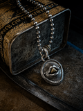 Whisper Tongue Vintage Oxidized Silver Pendant