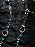 Azure Path Turquoise Stone 925 Silver Necklace