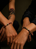 Lucky Spirit Red Glaze 925 Silver Minimal Bracelet