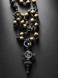 Dawnlight Czech Bead Natural Stone Silver Necklace