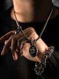 Whisper Tongue Vintage Oxidized Silver Pendant