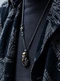 Shadow Jester Handmade Oxidized Silver Pendant Necklace