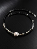Frostveil Natural Stone 925 Silver Necklace